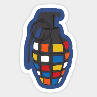 Rubiks Grenade Sticker